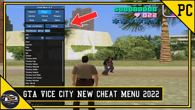 GTA Vice City New Cheat Menu
