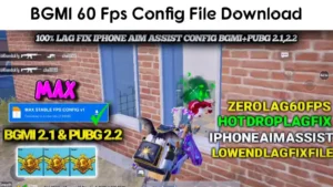 BGMI 60 Fps Config File Download