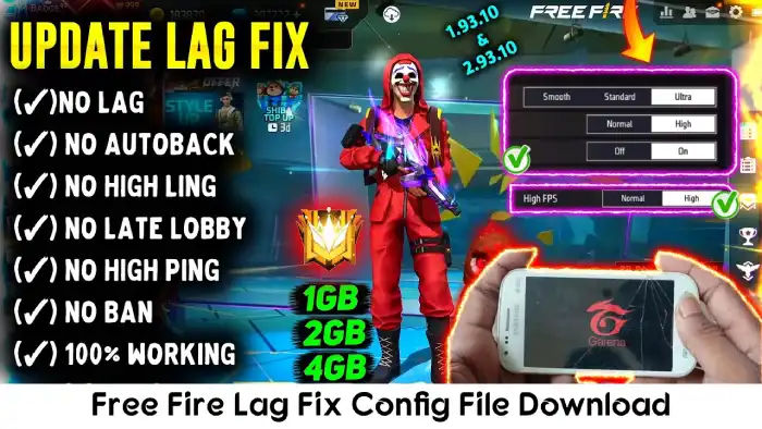 Free Fire 1gb Ram Lag Fix File Download