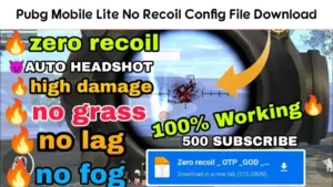 Pubg Mobile Lite No Recoil Config File Download