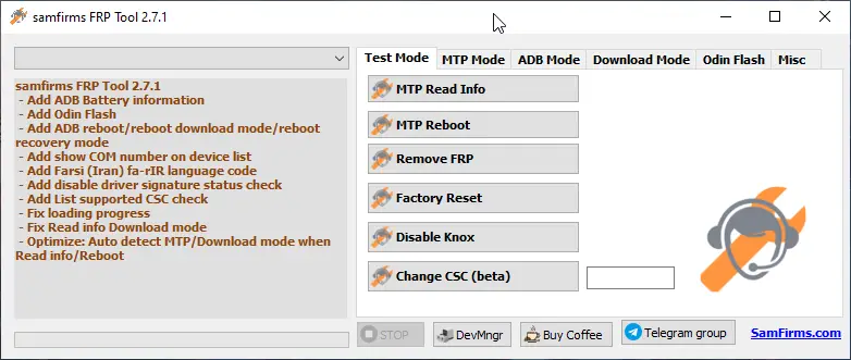 SamFirms FRP Tool 2.7.1 Free Download